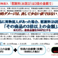 20251126　異物混入の慰謝料