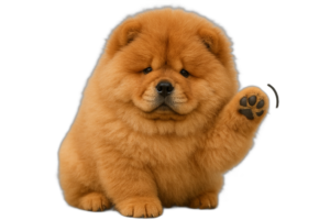 動物　犬　チャウチャウ　透過　GPT1